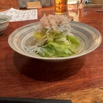 手打そば 大川や - 冷たくてサッパリでキャベツのハリハリした食感が美味しい｡