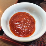 うどん処 杉 - 【2013年12月】トッピングで「赤辛」を。