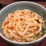 うどん処 杉 - 【2013年12月】釜たま（太麺）＋赤辛