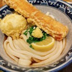 難波千日前 釜たけうどん - 【ネギトロ丼ちく玉天セット】(¥1380)