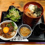 炉端かば - 漁師の漬け小丼と割子そば膳