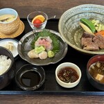 名阪茶屋 - 料理写真:ステーキ御膳(サーロイン) 