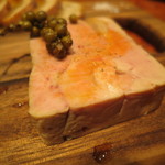 Ata - あん肝のテリーヌ、生胡椒の塩漬け、梅のコンポート、ブリー・ド・モー1