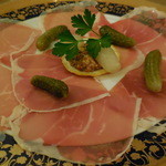 レストラン山水 - パルマ産生ハム