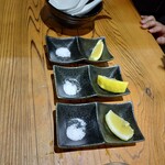 中華蕎麦 ひら井 - つけ蕎麦のセット　　レモン入れたらマジ化けた