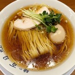 Sarusuberi - 朝ラーメン 500円
                        Instagramフォローで味玉無料