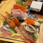天ぷらと海鮮 ニューツルマツ - 刺身盛り合わせ