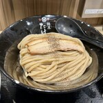 京都 麺屋たけ井 - 麺は極太麺のストレート