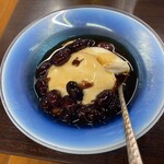 スタミナ苑 - 黒豆杏仁豆腐