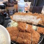 Matsunoya - ダブルロースカツ定食880円