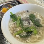 中国料理 頤和園 - ナバナの卵白スープ