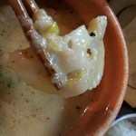 烈志笑魚油 麺香房 三く - 蓮根です