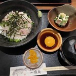 一進丸 - 伊予の鯛めし定食　1050円