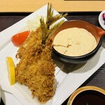 魚國 - アジフライ定食