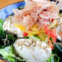豆腐とジャコのサラダ