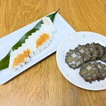 紀菜柑 - 料理写真:蒲鉾とごぼう巻