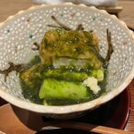 京味 もと井 - 的鯛揚げ物　青さあん