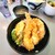 楽ちゃん - 料理写真:ビッグ天丼。お味噌汁、付いています。