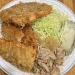 Rahoru - スタミナ焼き,和風とんかつ,チーズメンチカツの3種盛り