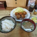 とんかつ喜多八 - ヒレ一口カツ定食