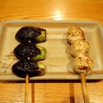 とり喜 - 小なす & つくね