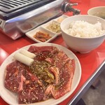 Yakiniku Reimen Tecchan - 赤身盛定食