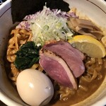 鴨出汁中華蕎麦 麺屋yoshiki - 鴨の混ぜそばつけ麺(カレー)