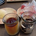 にぎりの徳兵衛 - カスタードプリン　珈琲ゼリー　バニラアイス　練乳苺