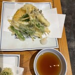 Tsukiji Sarashi Nanosato - 白魚の天ぷら