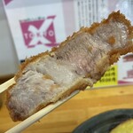 とんかつ 栄ちゃん - 熱々の左端も素敵。