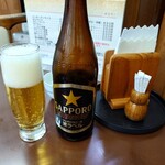 東洋軒 - ビールは黒ラベル