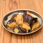 (Cold) Fried eggplant with sweet and sour sauce