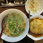 好麺 - 天津丼ランチ　ミニ天津丼&鶏そば