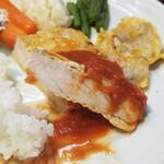 キッチン ブルー グローブ - 後半のピカタは肉厚！