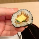 山玄茶 - 八寸には私が愛してやまない干瓢海苔巻き(山葵多め)が。