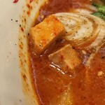 蒙古タンメン中本 - サイコロ状のチャーシュー