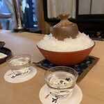 山玄茶 - ★七本槍・純米吟醸・吟吹雪(滋賀) 芳醇な鮒寿司に合わせるのは、やっぱりこれ！どっしりフルボディの七本槍。地元限定酒がいただけるのは貴重でありがたや〜♥️