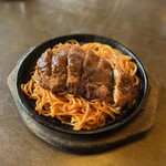 グリル大阪 - 特製とんかつスパゲティ