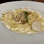 Torattoria Tavora - 海老とホタテのアマルフィ風レモンクリーム