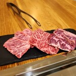 Nikutokome Yakiniku Ebisu - 上ロース  ラムシン  特上ハラミ