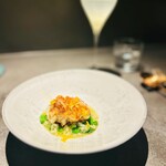 GapricE - 白子とリゾット　焼き加減抜群　柚子の香りも