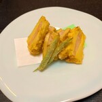 岩亀 - 筍と海老の挟み揚げ