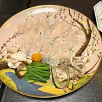 岩亀 本店 - フグ刺し