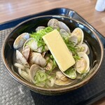 湯田製麺 - あさりうどん(バター)