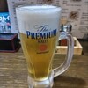 やきとりひびき庵 - 火・水飲み放題999円（以下同）の生ビール