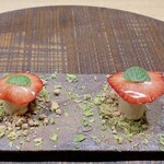 十皿 - 苺とフォアグラのムース