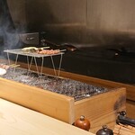 山はしる - 物によって焼く位置を変えてる