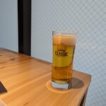 すし うおいち - 生ビール　サッポロクラッシック 660円(2024年3月)