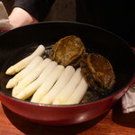 蒼 - 鮑とホワイトアスパラのとりわけ前