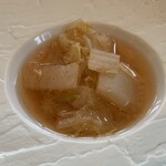 KOBE STEAK Tsubasa - 季節のスープ（白菜のスープ）
